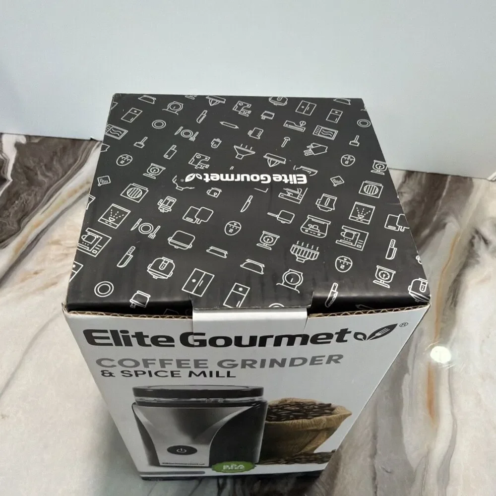 Elite Gourmet Coffee Grinder & Spice Mill ETS-9053 Stainless Steel Blades NEW - Picture 6 of 6